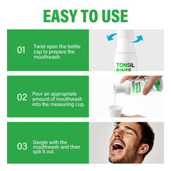 Fresh breath concept with mint leaves