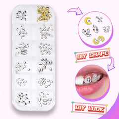 Included tools for application in the tooth gems kit