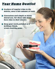 Using the tooth polisher at home for whitening