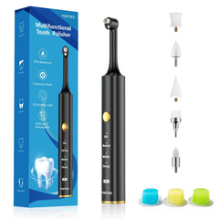 Tooth polisher kit with handheld device and accessories