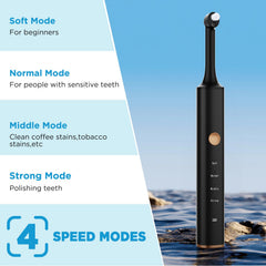 Portable rechargeable tooth polisher with Type-C charging