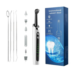Tooth polisher with LED light