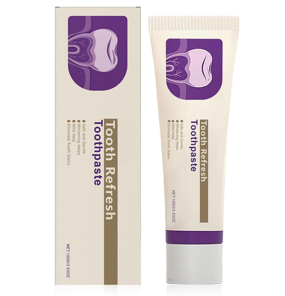 Tooth Refresh toothpaste tube with mint gel – front view