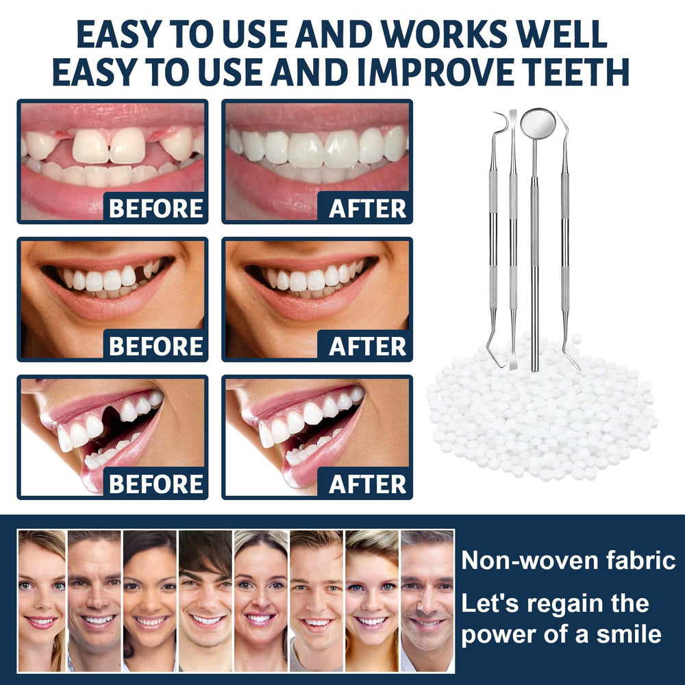 Tine-shaped tooth cleaner included in the kit