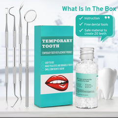 Fully assembled Tooth Repair Kit ready to use