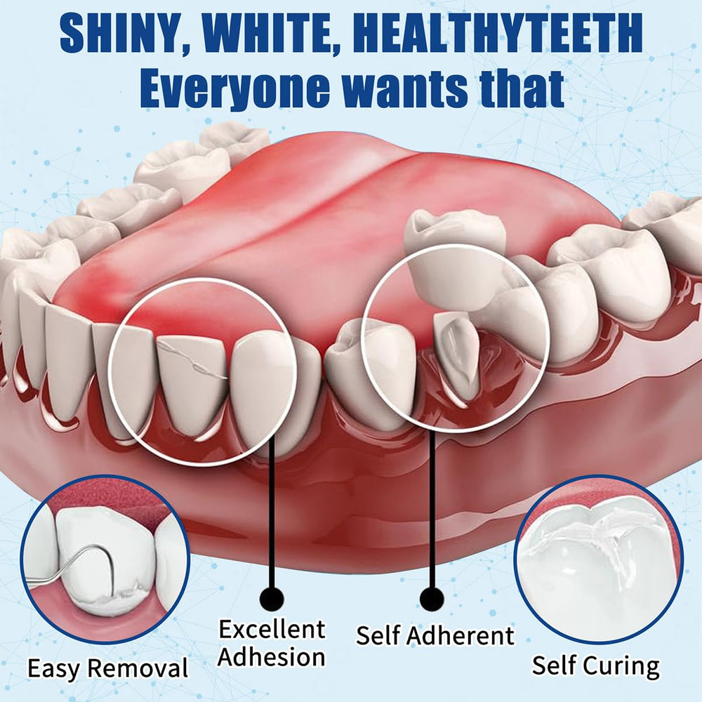 Step-by-step home dental repair instructions with kit