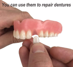 Realistic-looking denture created at home after heating