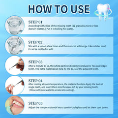 Assorted sizes and shapes of replacement teeth in kit BB1
