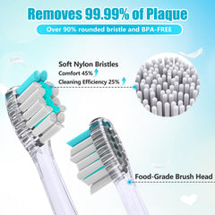 Child brushing teeth with Rainbow LED mode on Kids Electric Toothbrush Astronauts Blue