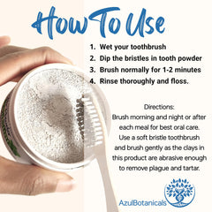 Toothbrush with tooth powder application