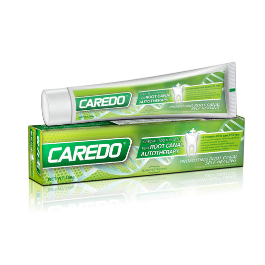 CAREDO toothpaste tube with mint flavor for gum repair