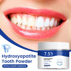 Product packaging for microcrystalline hydroxyapatite toothpaste powder