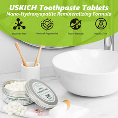 Recyclable bottle packaging for toothpaste tablets