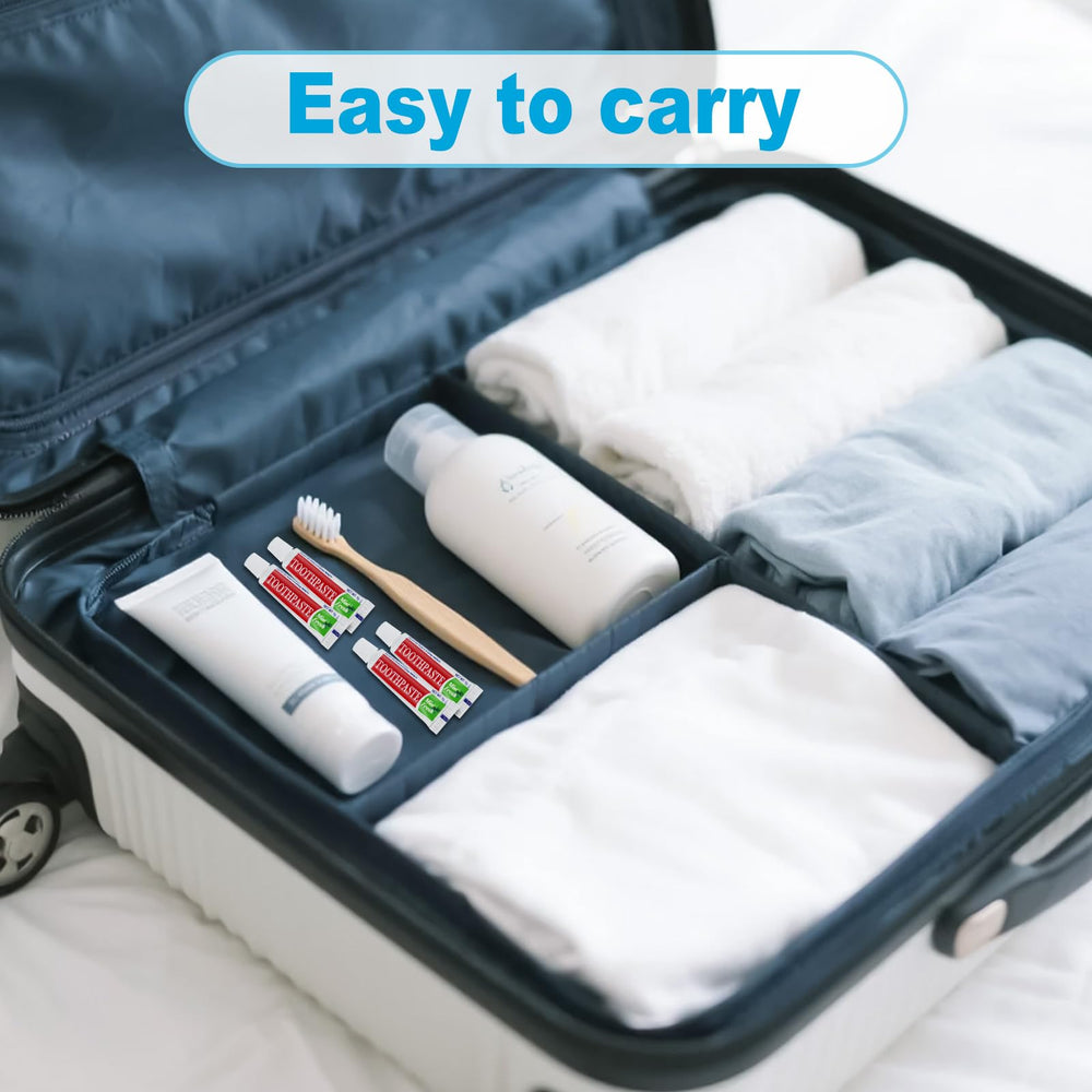 Disposable single-use toothpaste for on-the-go