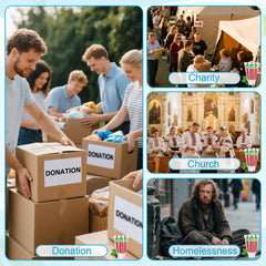 Great for charities, shelters, and donations
