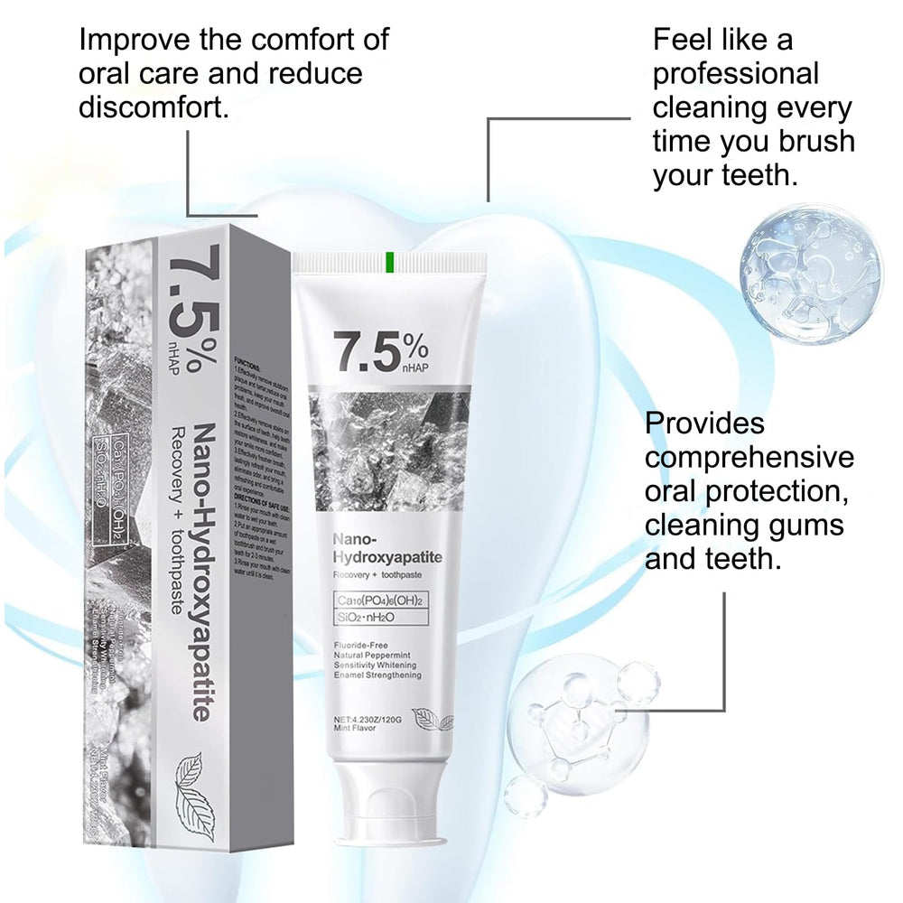 Close-up of toothpaste texture and whitening particles