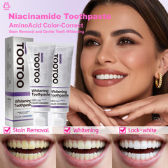 Bright smile after using TooToo Niacinamide Whitening Toothpaste
