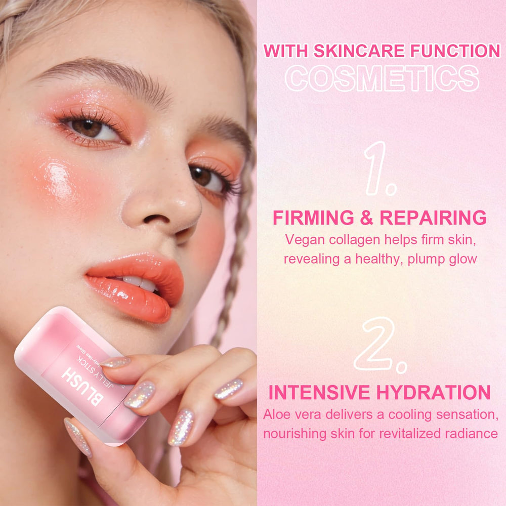 Topcent jelly blush contour stick eye-use adds cohesive shimmer.