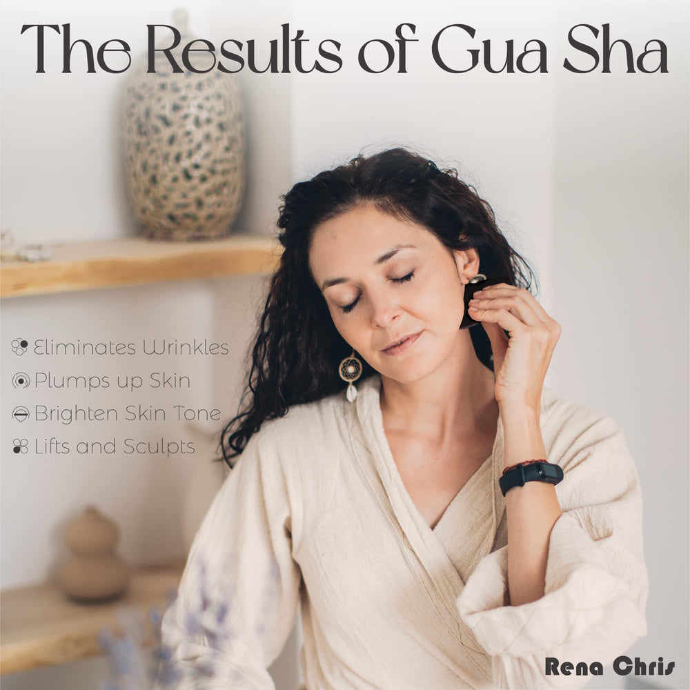 Body Gua Sha stone with comb for neck, face, hands and feet