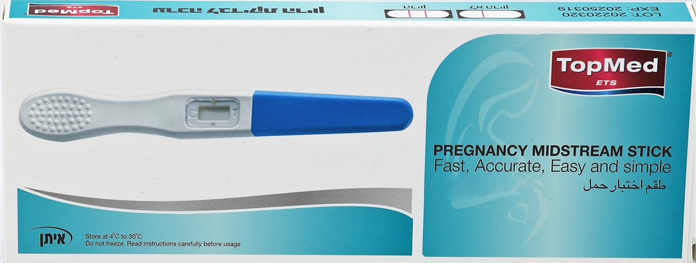 TOPMED ETS pregnancy test kit - individually wrapped strip