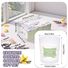 Toptime Candles frosted glass cups feature minimalist design and easy fragrance IDs.