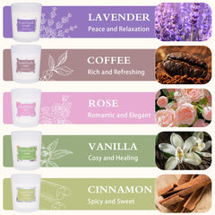 Toptime Candles lavender candle jar provides calming ambience and long burn.