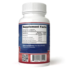 Front view of Total Cholesterol Complex bottle showing label