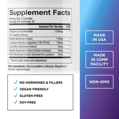 Two capsules serving size visual for Total Gut Health Complex