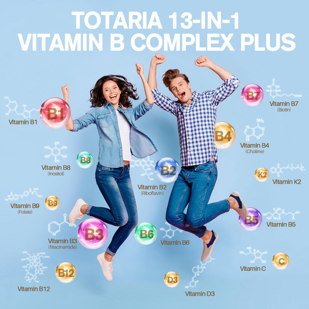 Totaria 13-in-1 bottle back label details ingredients and daily recommended usage.