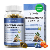 Totaria Sugar Free Ashwagandha Filled Gummies Blueberry flavor bottle close-up