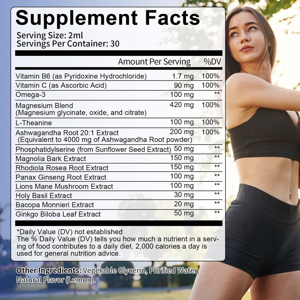 Dropper releasing cortisol drops into a glass