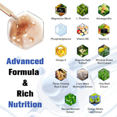 Close-up of ingredients including magnesium and ashwagandha