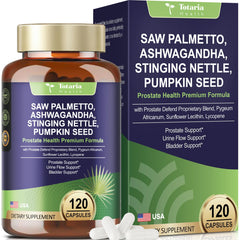 Totaria Organic Saw Palmetto bottle label