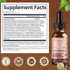 Raspberry-flavored tincture drops with a glass of water