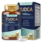 Totaria TudCA 15-in-1 Liver Support bottle with 120 vegan capsules