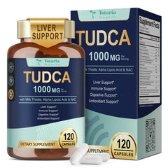Totaria TudCA 15-in-1 Liver Support bottle with 120 vegan capsules