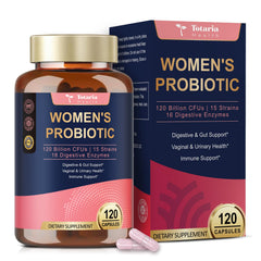 Totaria Probiotics for Women bottle with 120 vegan capsules