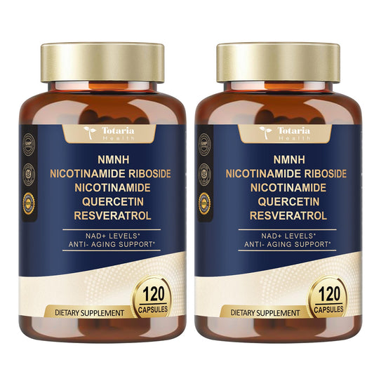 Totaria NMNH bottle with label on white background