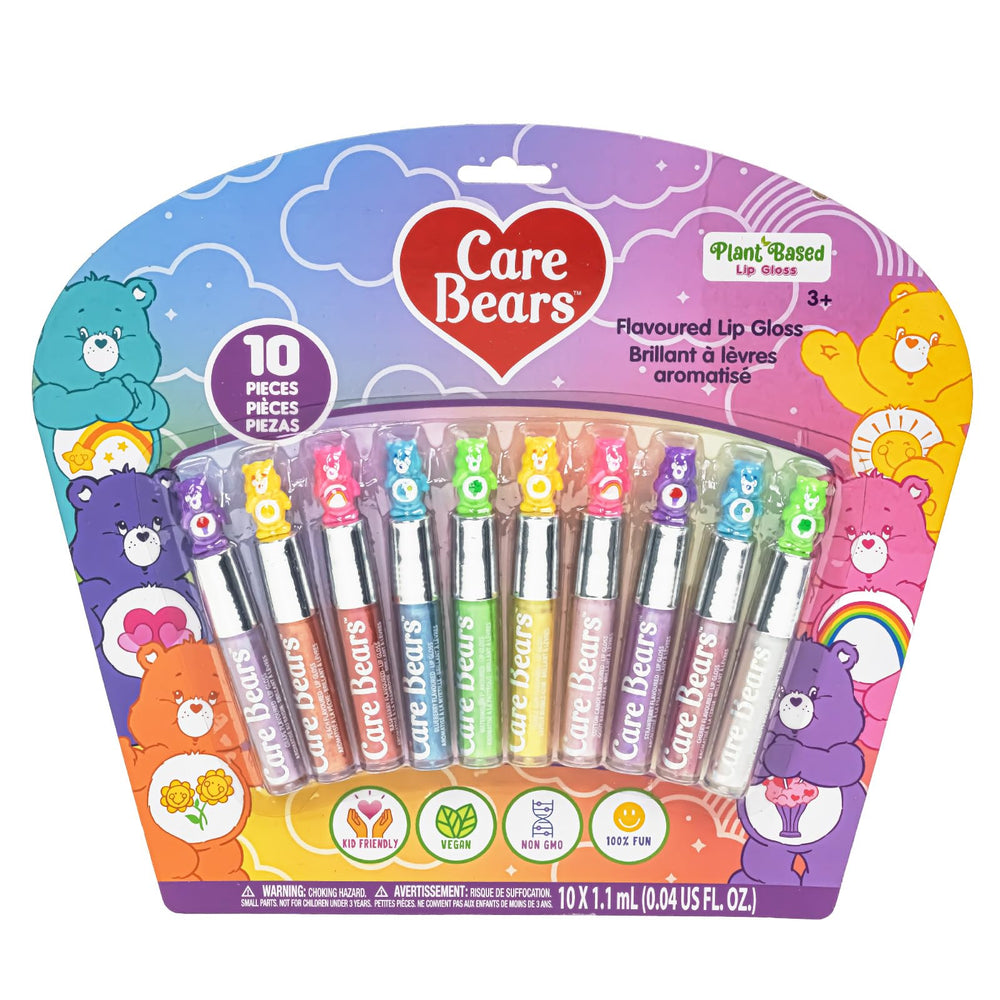 Townley Girl Care Bears lip gloss set packaging ideal for kids' parties