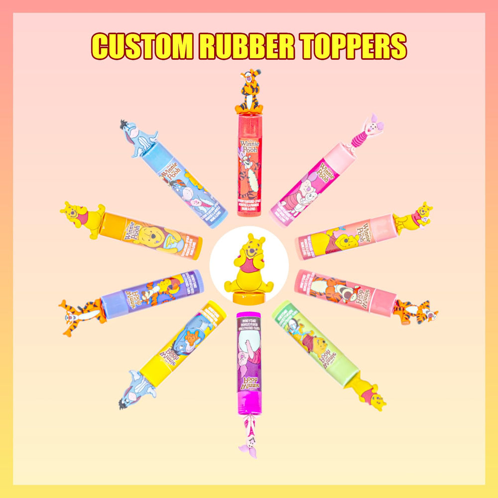 Townley Girl Piglet lip balm with 3D topper for kid-friendly care