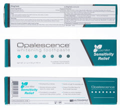Gluten-free label on Opalescence toothpaste packaging