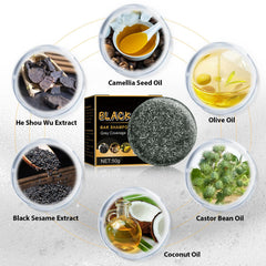 Bamboo charcoal detail in TPTAL Gray Reverse Bar for cleansing and oil control.