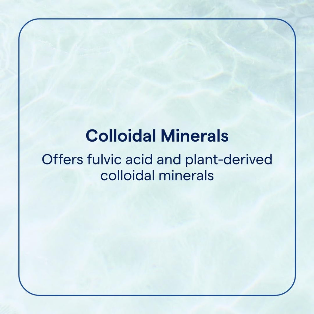 Liquid mineral supplement poured into a glass