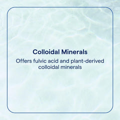 Liquid mineral supplement poured into a glass