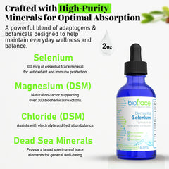 Trace minerals and electrolytes in liquid drops