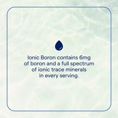Trace Minerals Ionic Boron bottle pour demonstrates easy daily dosing