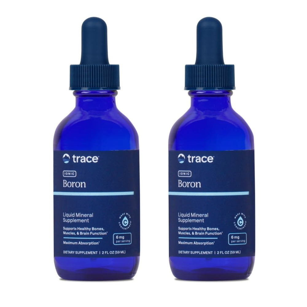 Trace Minerals Ionic Boron bottle shown for daily bone and muscle support