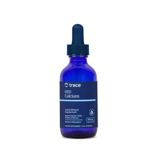 Front label of Trace Minerals Ionic Calcium bottle