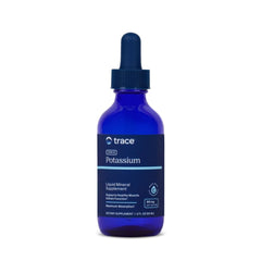 Close-up of Trace Minerals Ionic Potassium bottle