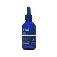 Front view of Trace Minerals Ionic Zinc bottle with label